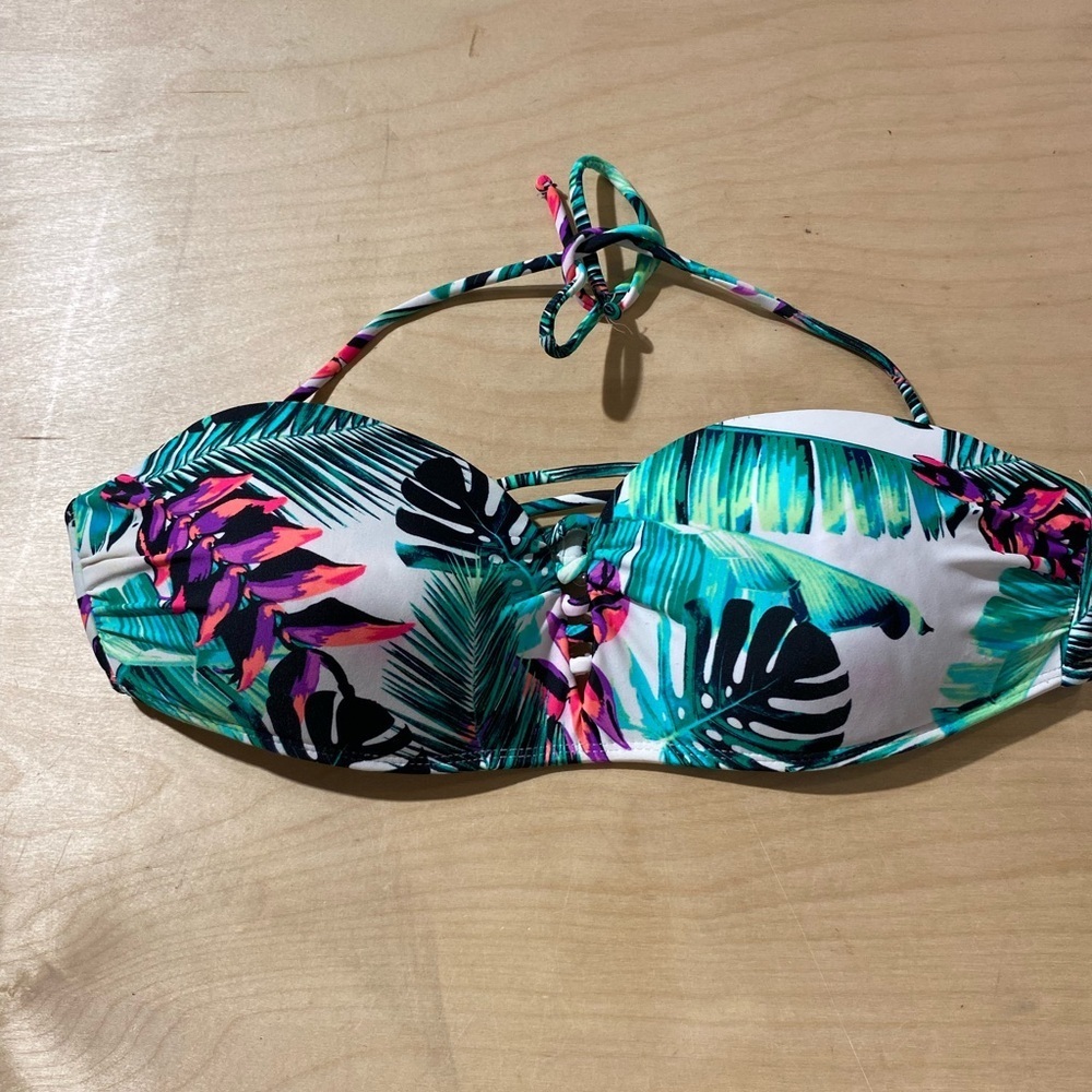NOBO Tropical Print Bikini Top size Large (11-13) (AL) - Picture 10 of 15